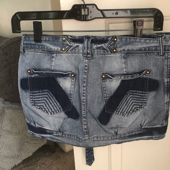 Armani exchange denim mini skirt - Picture 5 of 8